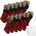 Christmas Burlap Stockings 12 Pack 17 in - Personalized Holiday Decor