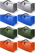 Extra Large 86L Moving Bags 8 Pack - Heavy Duty Fold Flat Totes