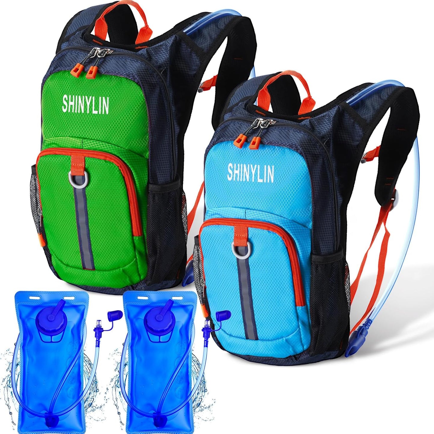 2 Pcs Kids Hydration Backpack for Outdoor Adventures