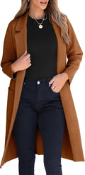 ANRABESS Womens Cardigan Sweater Long Lapel Coatigan - Cozy Fall