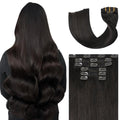 Ukira Dark Brown Clip in Hair Extensions 15 in 7pcs - Natural Volume