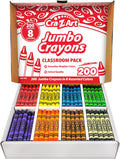 Cra-Z-Art Jumbo Crayon Bulk Class Pack 200ct - Classroom Ready