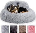 Calming Dog Bed Medium 30in Donut Bed - Plush Anti-Anxiety Comfort
