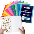 Blank Books 5.5 x 8.5 in 100 Pack - Compact Creative Journals