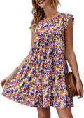 KIRUNDO Women's Summer Babydoll Mini Dress - Flowy & Comfortable