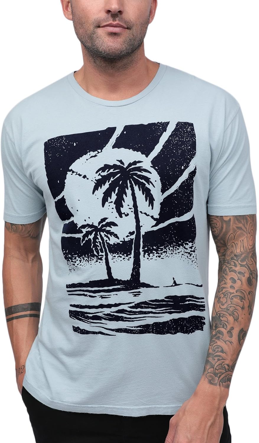 INTO THE AM Vintage Graphic Tees for Men - Soft Retro Wash T-Shirt