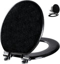Round Glitter Toilet Seat 16.5 in - Quiet Close, Quick Release