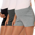 fitglam Women's Maternity Shorts - Soft Stretchy Mid-Thigh Comfort