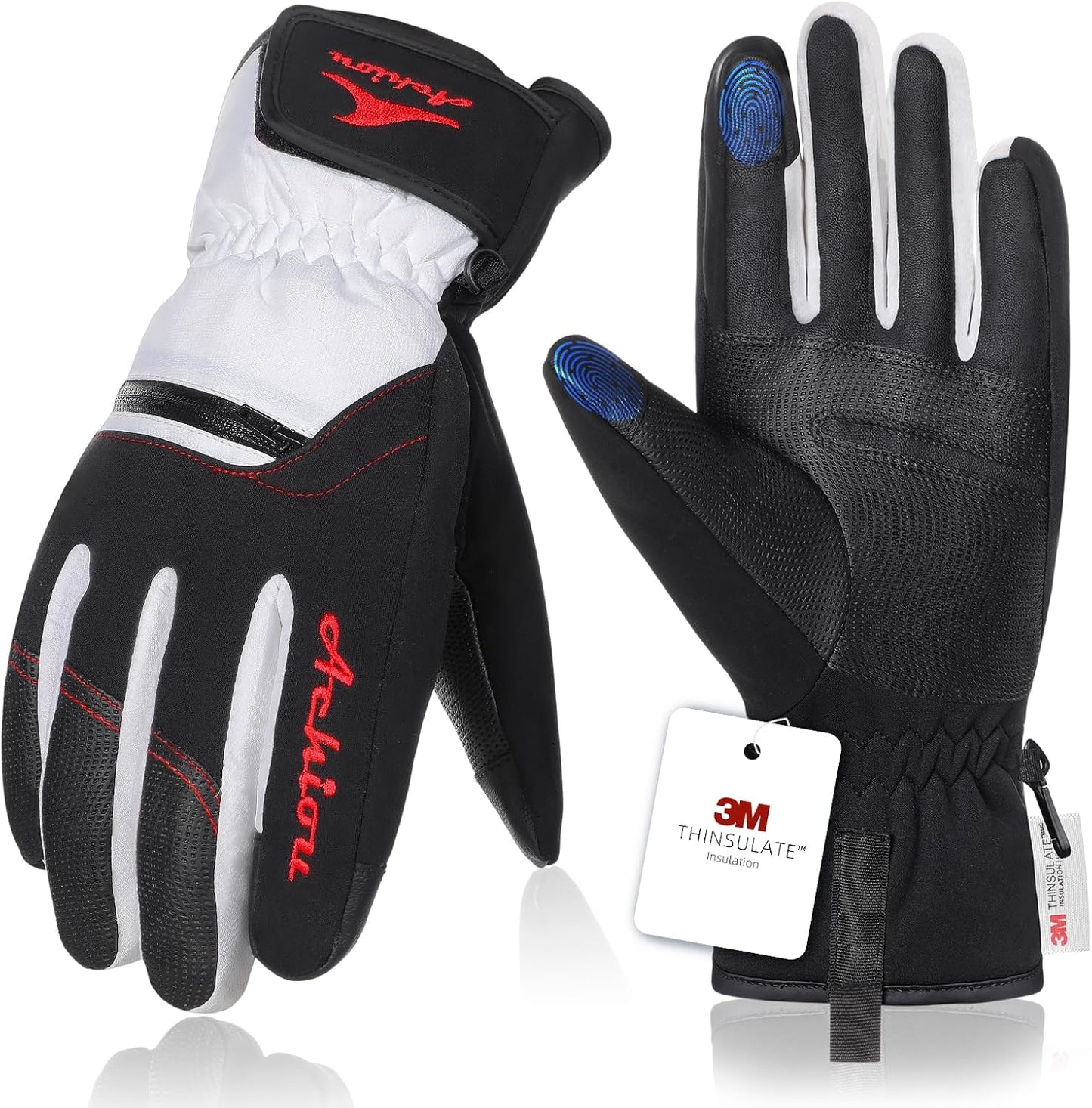 Achiou Waterproof Touchscreen Winter Gloves