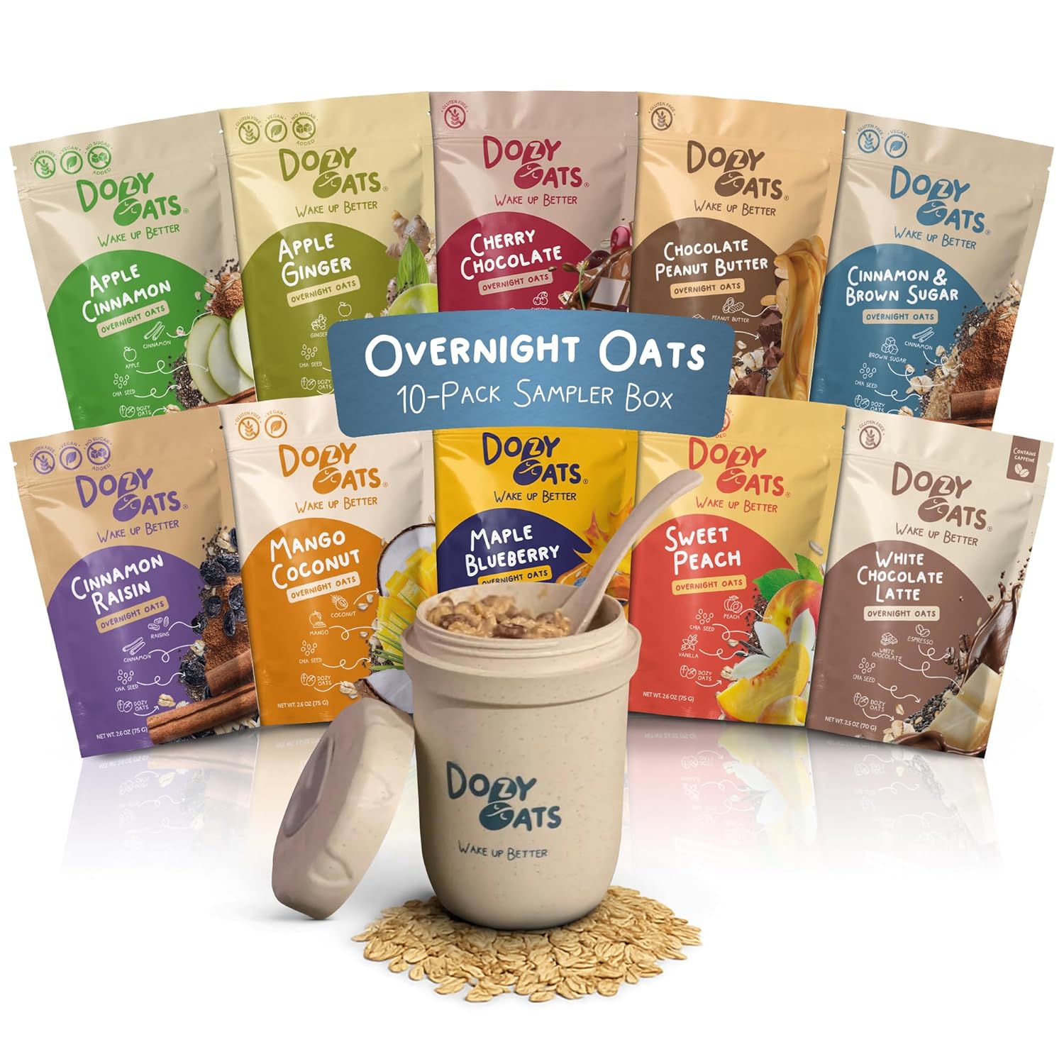 Dozy Oats Overnight Oatmeal Packets for a Delicious Breakfast