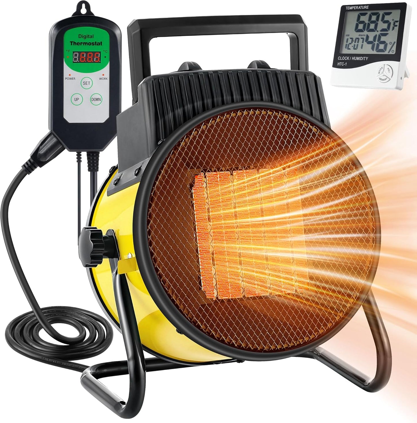1500W Digital Heater: Rapid Grow Tent Heating