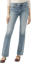 Silver Jeans Co. Women's Elyse Mid Rise Comfort Fit Slim Bootcut