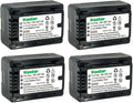 Kastar 4-Pack Battery VW-VBT190 Replacement - High Capacity Pack