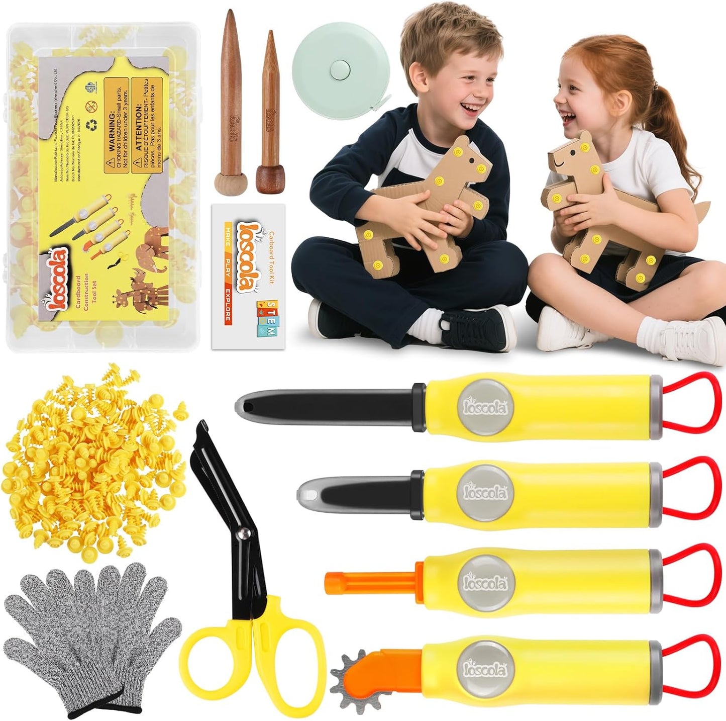 Kid Safe Cardboard Cutter Tools for Creative Young Builders