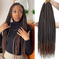 1B/30 Goddess Box Braid Crochet Hair 24 in T30 Ombre Brown - Pre