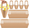Kraft Paper Flower Gift Bags 100 Pack (Medium) - Bouquet Holders