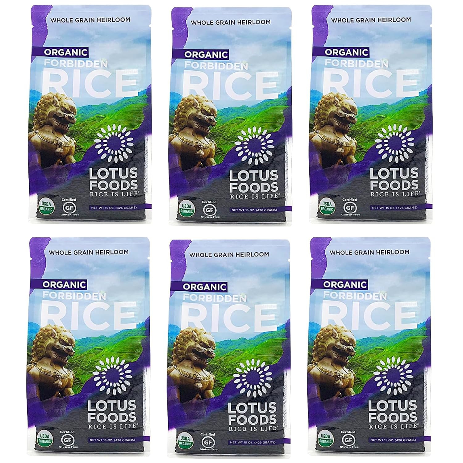 Organic Forbidden Rice - Gluten Free Black Rice Bulk Pack