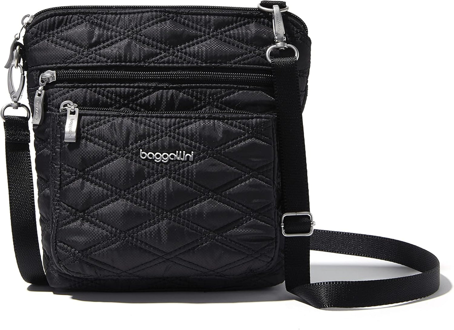 Baggallini Modern Pocket Crossbody Bag for Women, RFID Safe