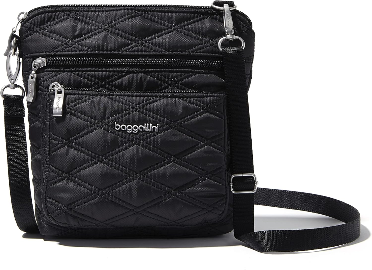 Baggallini Modern Pocket Crossbody Bag for Women, RFID Safe