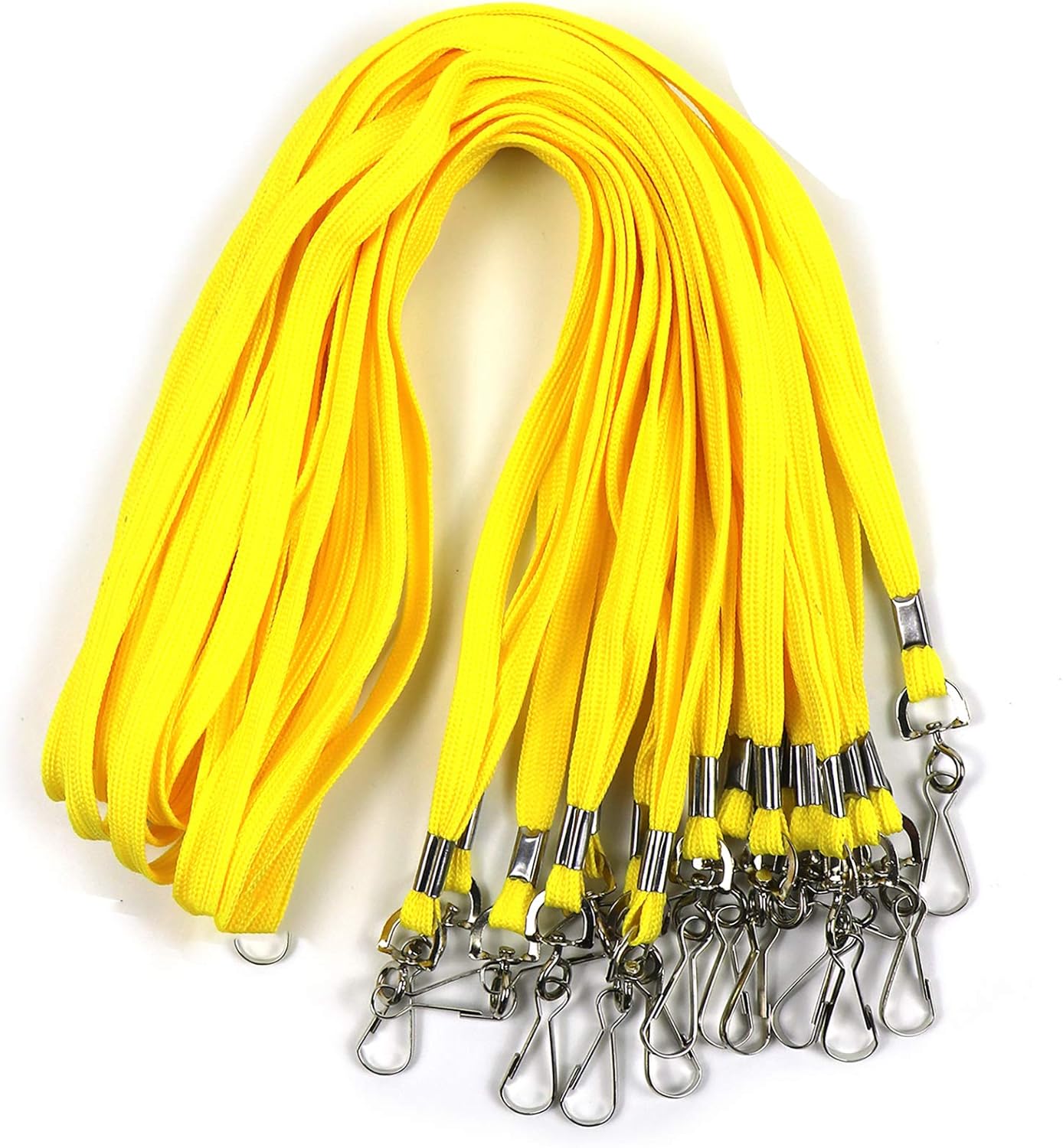 Beebel Lanyards 100 Pack Black Lanyards for ID Badge Holders