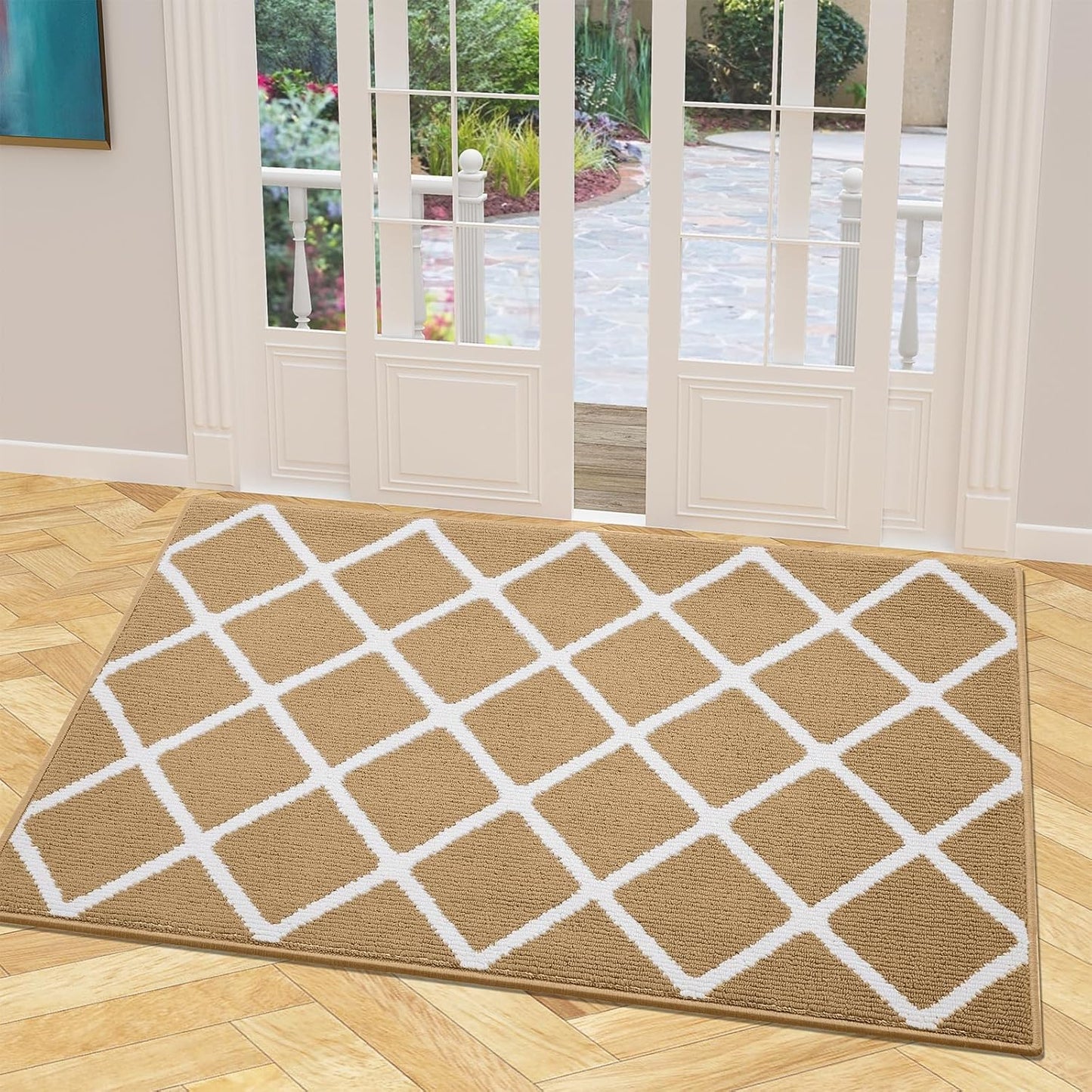 Finchitty Indoor Door Mat: Dirt Resistant, Non-Slip, Washable