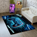 Gaming Rug for Kids Bedroom Gamepad Carpet - Playroom Accent