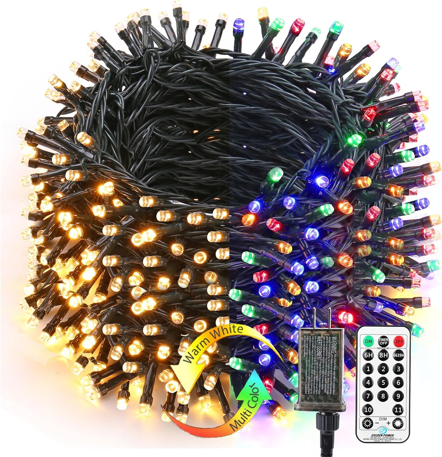 Brizled Christmas Lights 344.16ft 1000 LED Color Changing String