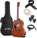 Ashthorpe Full-Size Left-Handed Dreadnought Acoustic-Electric Guitar