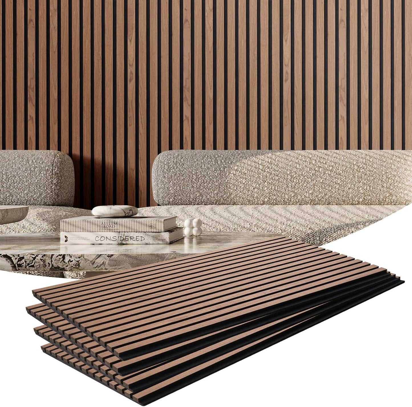 VEVOR Wood Slat Acoustic Panels for Modern Interior Decor