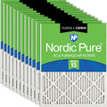 Nordic Pure 18x18x1 Pleated Air Filter MERV 13 Plus Carbon - Odor