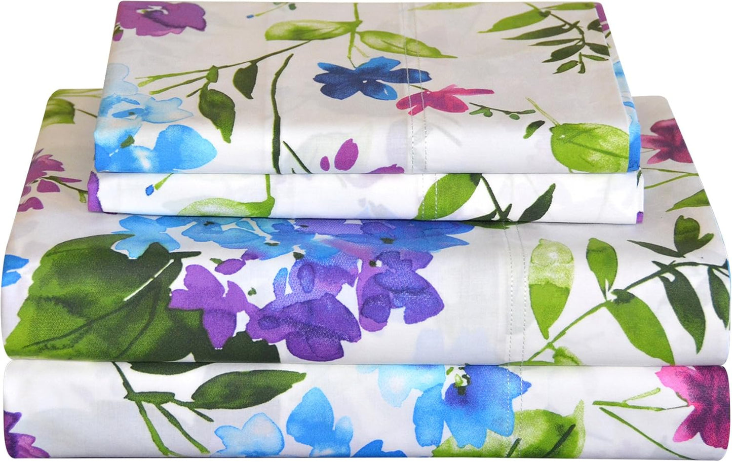 Pointehaven California King Cotton Percale Sheet Set for Comfort