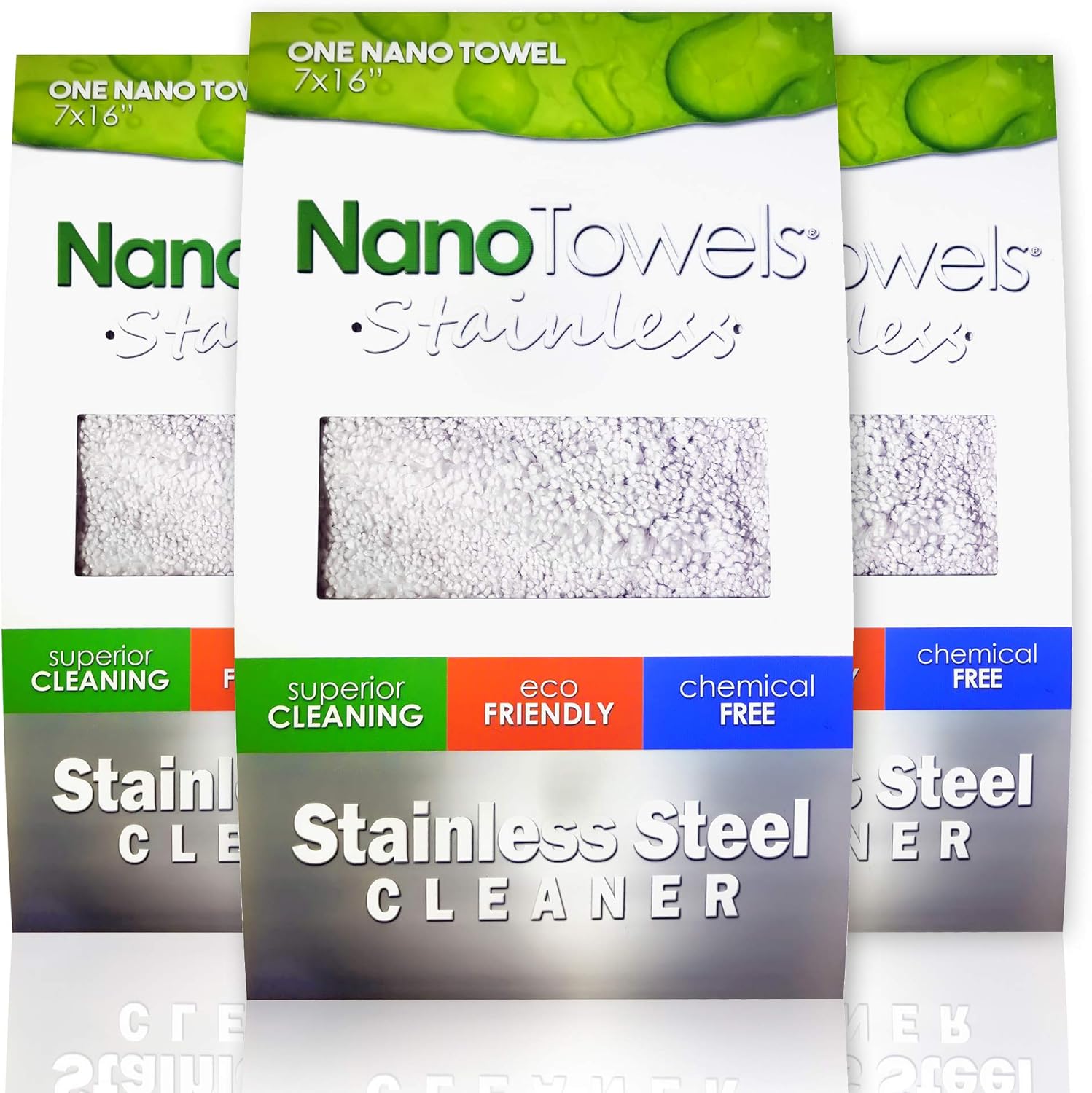 Stainless Steel Cleaner 3-Pack for Safe and Effective Cleaning