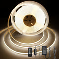 LED Strip Lights 32.8FT COB Natural White 4000K - Even, Dimmable
