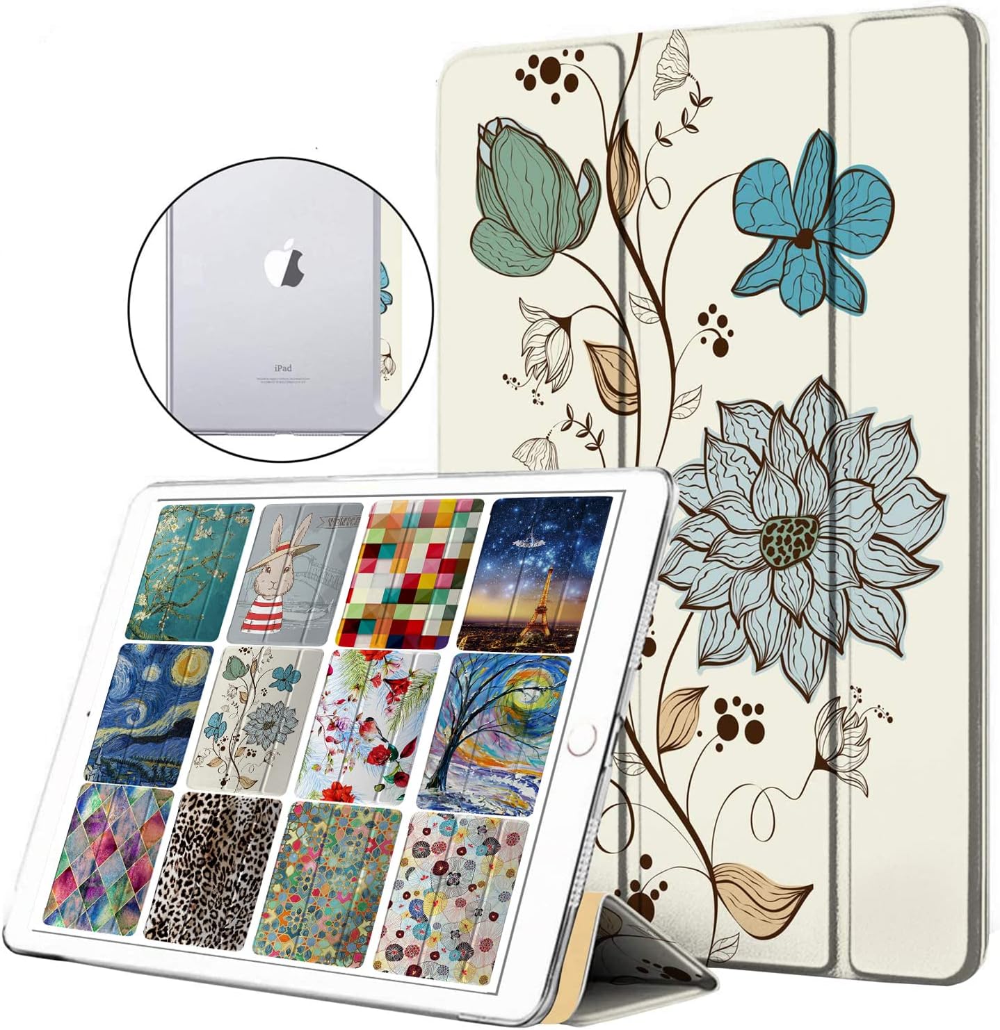 DuraSafe Cases iPad Air 1st Gen 9.7 inch Case with Lily Print