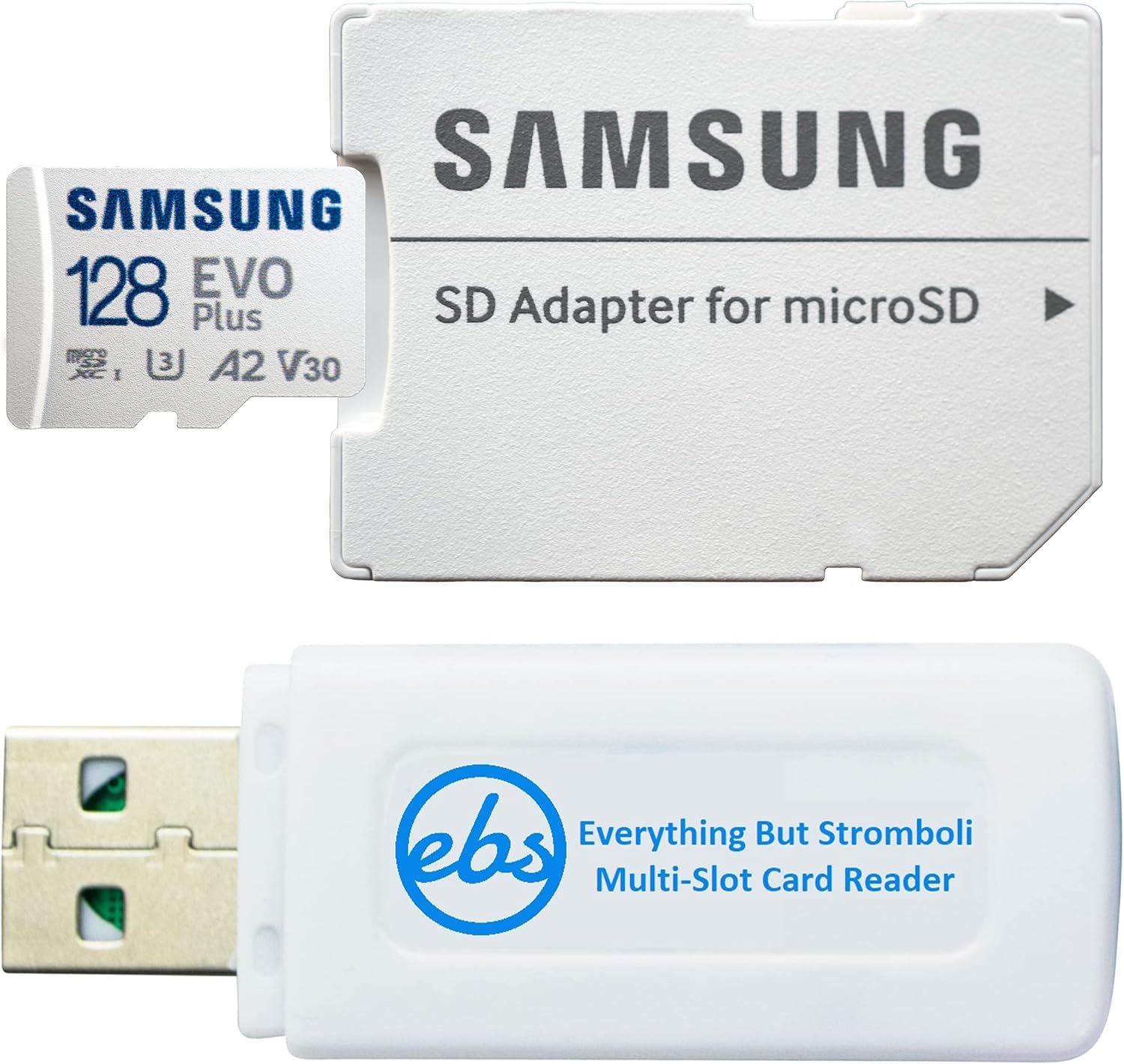 Samsung 128GB SDXC EVO Plus Memory Card Bundle - Fast & Reliable Storage