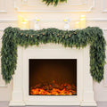 9Ft Real Touch Christmas Cedar Garland with Bells - Lush Holiday