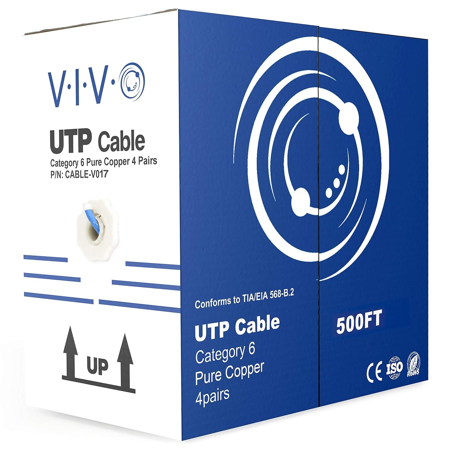 VIVO 500ft Cat6 Ethernet Cable - Fast & Reliable Network Connectivity