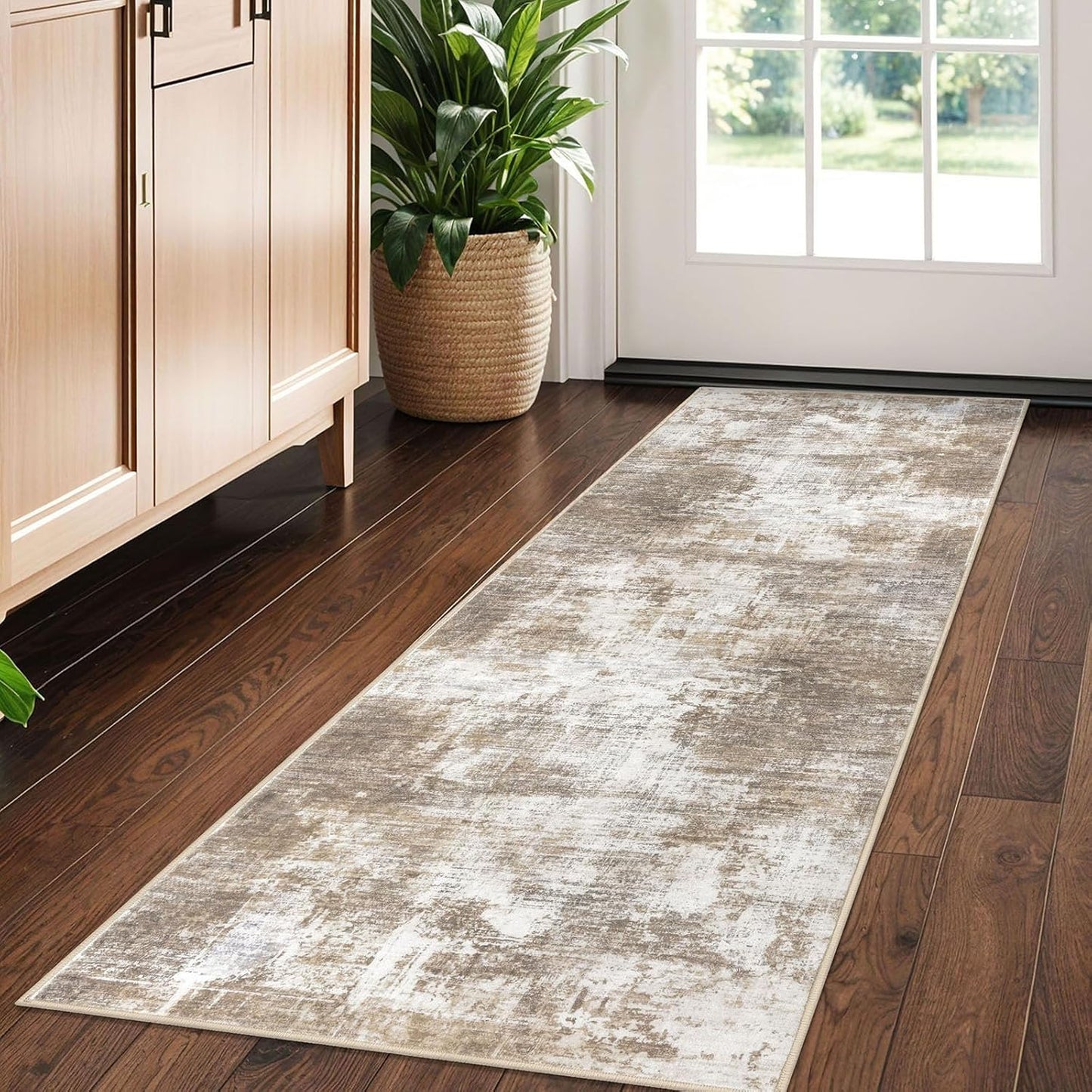IOHOUZE Abstract Runner Rug 2x5 Ft for Stylish Hallways