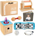 Montessori Toys for Babies 0-6 Months - 8 in 1 Sensory Set
