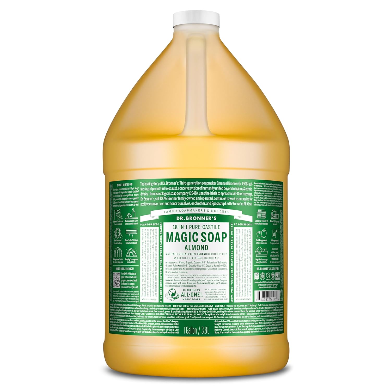 Dr. Bronner's Pure-Castile Magic Soap Liquid for All Your Needs