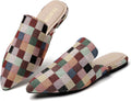 Tilocow Mules for Woman Comfortable Pointed Toe Backless Loafers Clogs