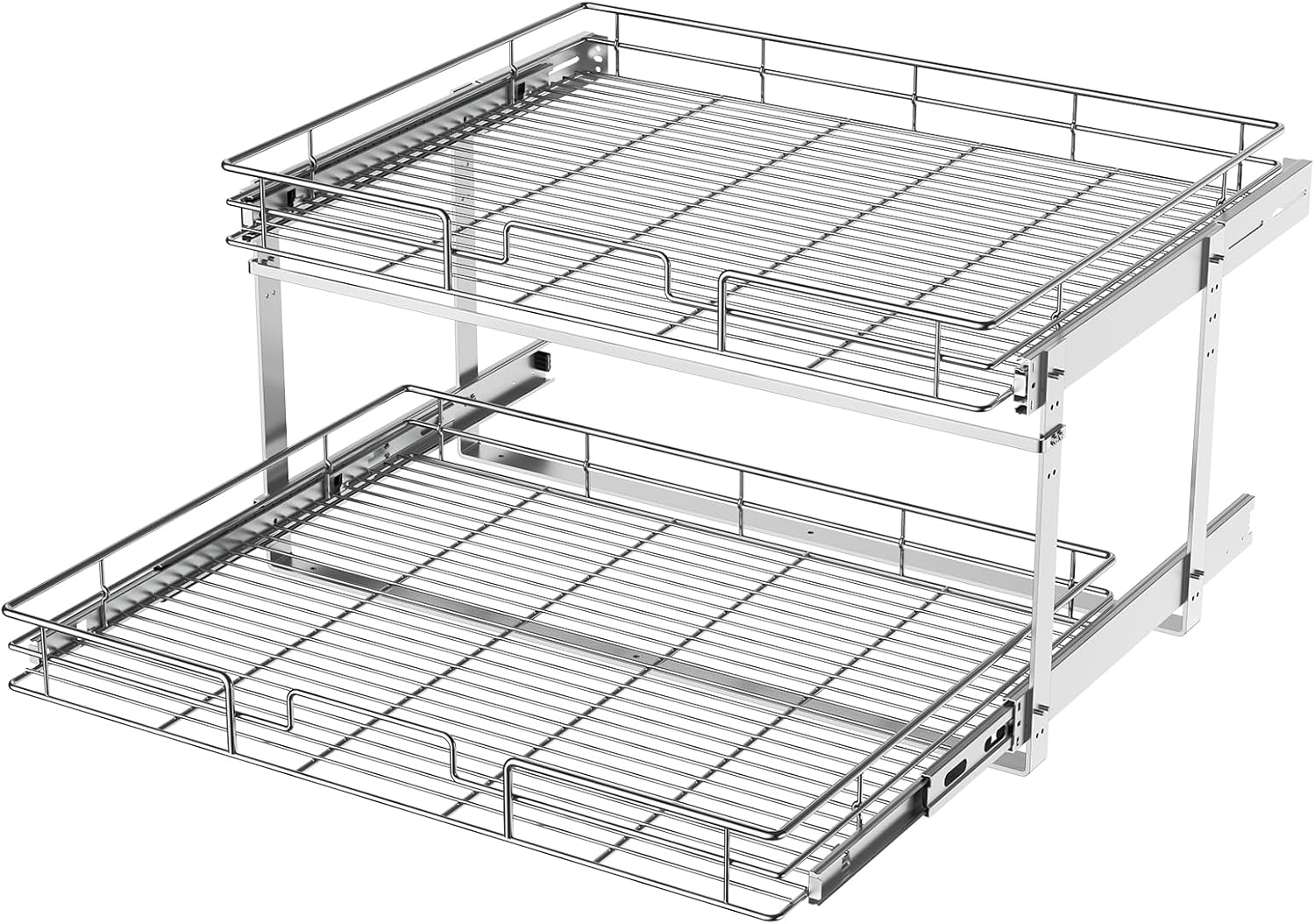 LOVMOR 2 Tier Individual Pull Out Cabinet Organizer for Kitchen