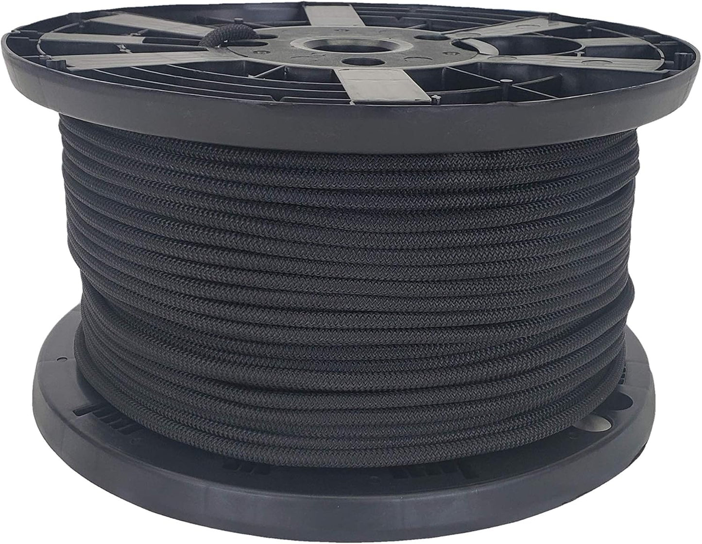 1/4 inch Black Polyester Bungee Cord - Durable Marine Grade Spool