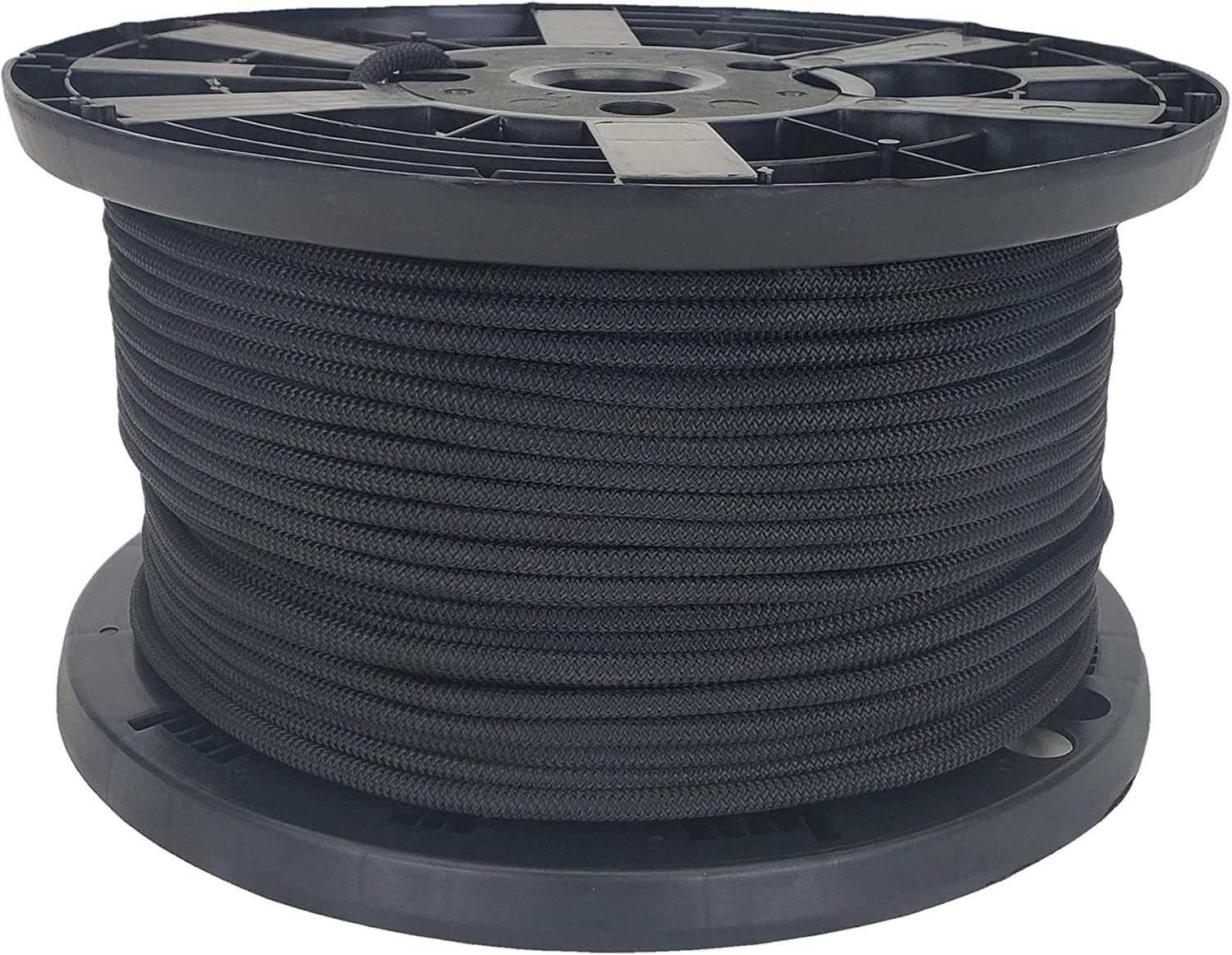 1/4 inch Black Polyester Bungee Cord - Durable Marine Grade Spool