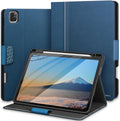iPad Pro 12.9 Case (6th/5th/4th/3rd Gen) - Blue PU Leather Stand