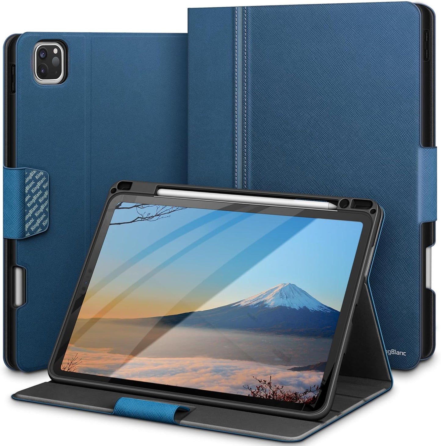 iPad Pro 12.9 Case with Pencil Holder and Multi-Angle Stand