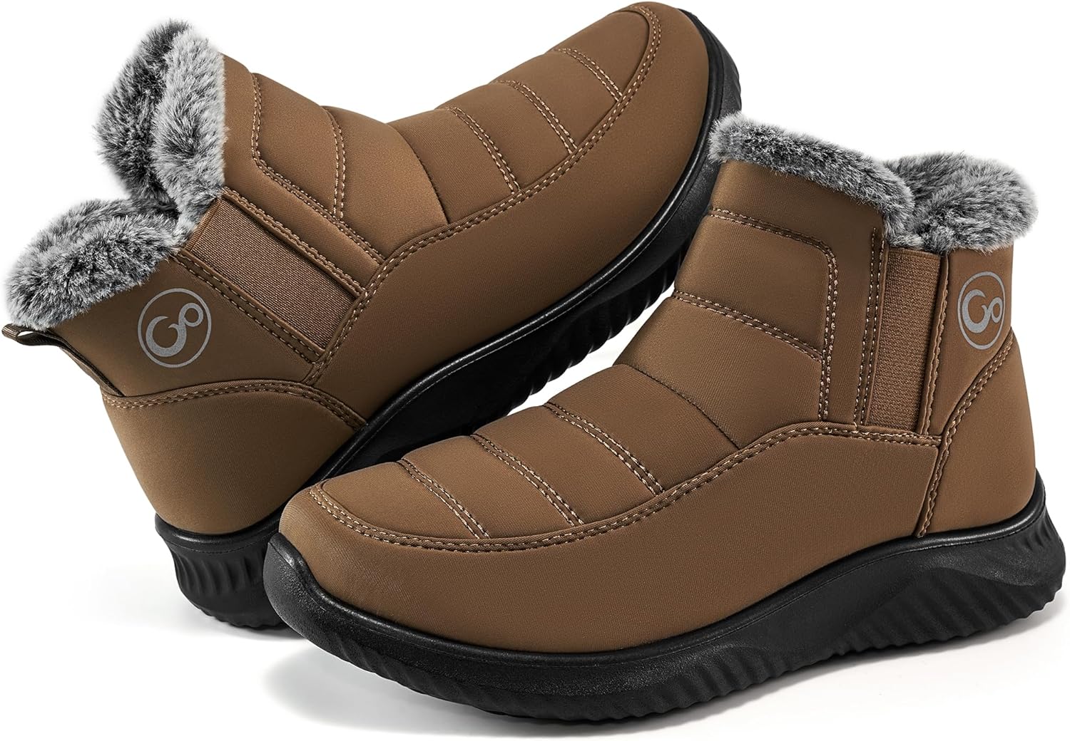 Ecetana Womens Snow Boots: Warm Fur Lined Waterproof Booties