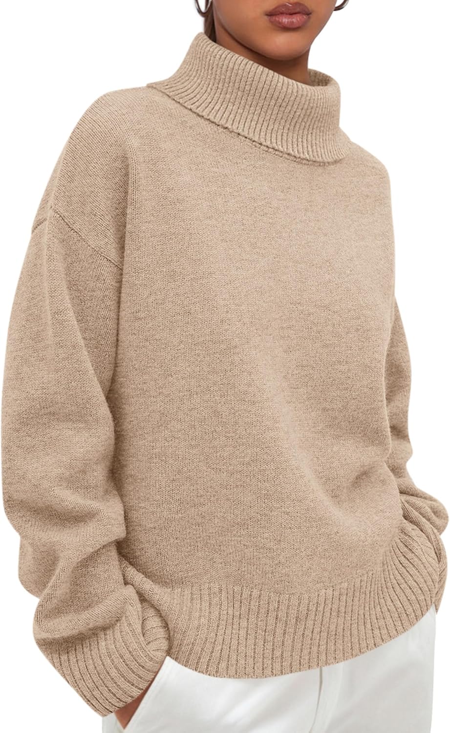 PRETTYGARDEN Womens Turtleneck Long Sleeve Sweater for Fall