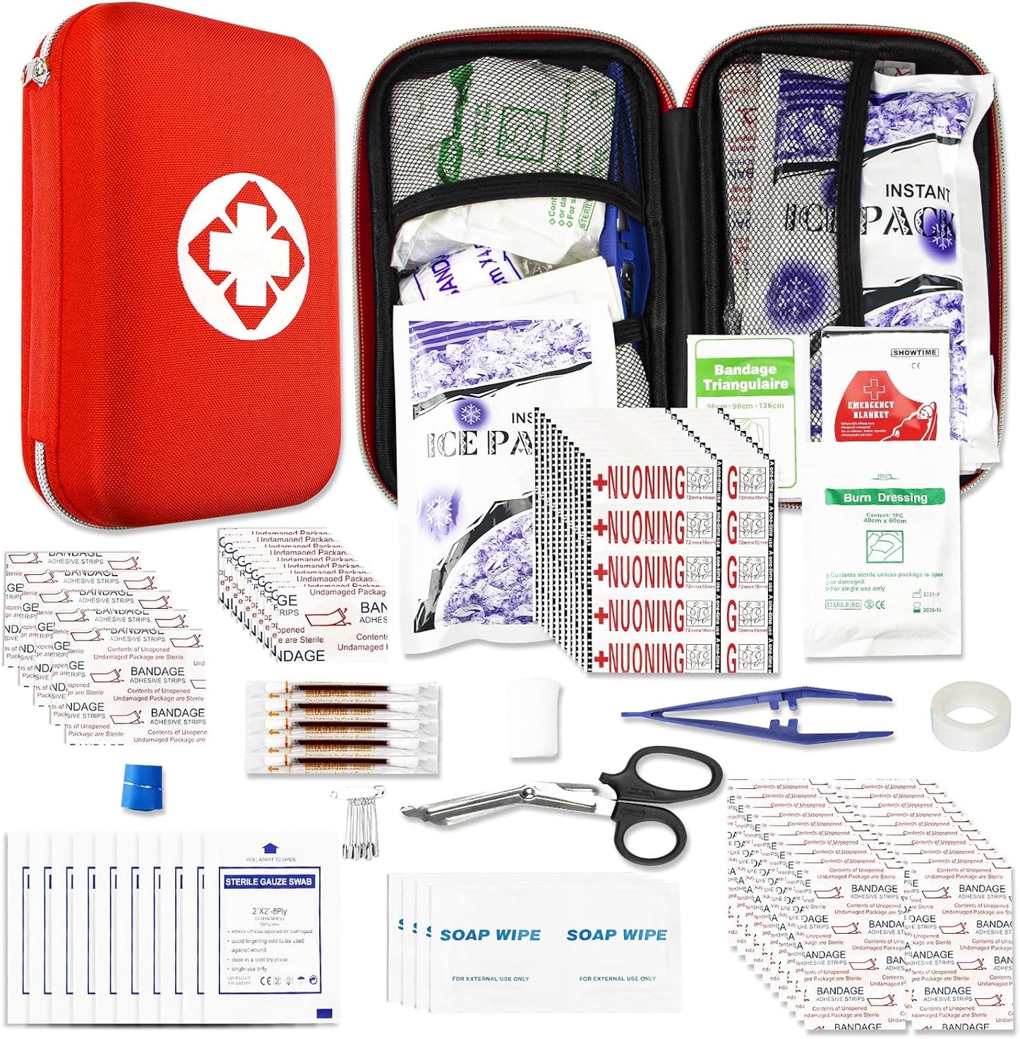276Pcs Emergency First-Aid Kit - Travel & Outdoor Necessities