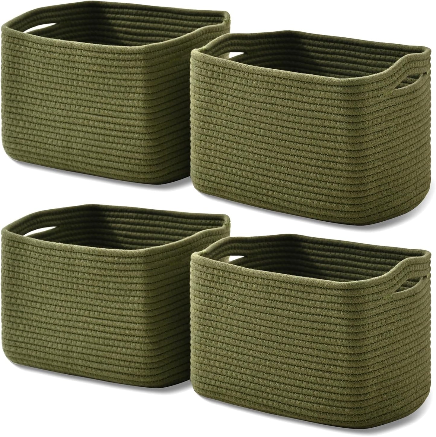Woven Cotton Rope Storage Baskets for Organizing Your Home